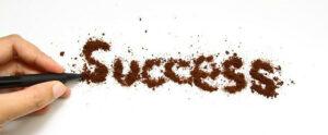 image of the word success