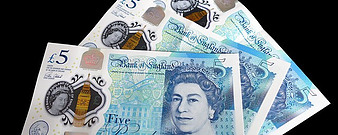 image of five pound notes